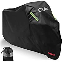 Los mejores  - Funda para Moto EZfull 210D Oxford Funda Protector Cubierta de la Moto Impermeable A Prueba de UV Agujeros de Bloqueo…